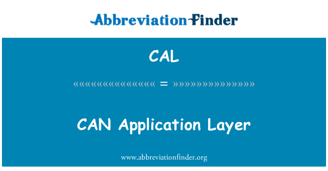 CAL: POSSIBILE applicazione strato