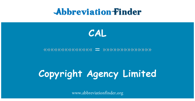 CAL: Copyright Agentschap Limited