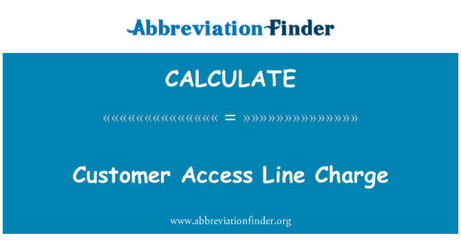CALCULATE: Kliyan aksè liy chaje