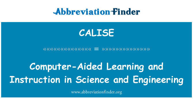 CALISE: Computer-Aided Learning e istruzione in scienza e ingegneria