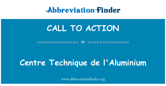 CALL TO ACTION: Центр техніка de l'Aluminium