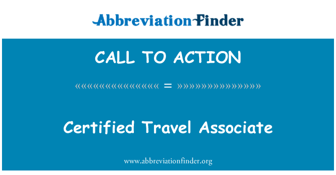 CALL TO ACTION: 認證旅行助理