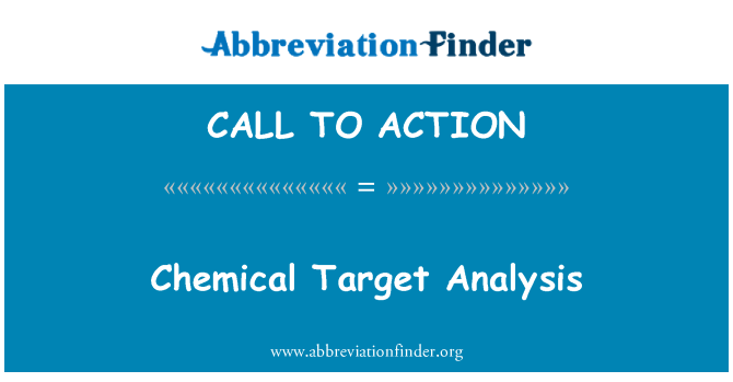 CALL TO ACTION: Chemijos tikslinės analizės