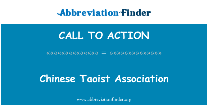 CALL TO ACTION: Ķīnas Taoist asociācija