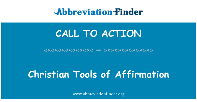 CALL TO ACTION: Christian herramientas de afirmación