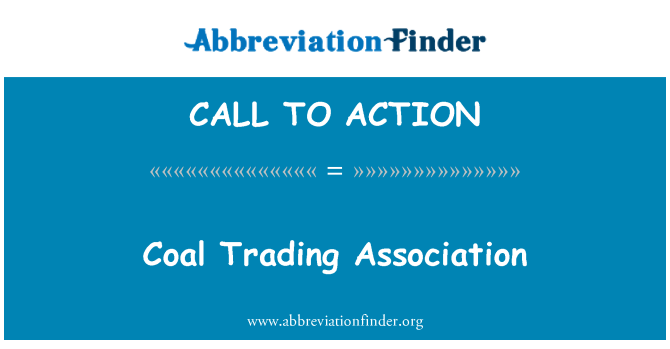 CALL TO ACTION: Uhlí obchodní asociace