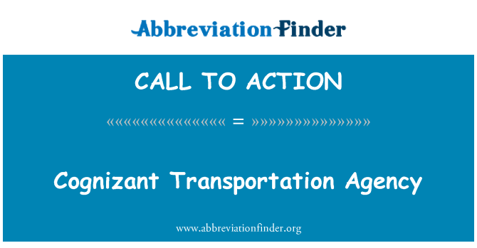 CALL TO ACTION: Cognizant cludo Asiantaeth