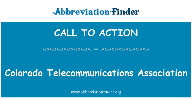 CALL TO ACTION: สมาคมโทรคมนาคมโคโลราโด