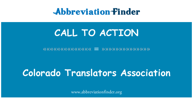 CALL TO ACTION: Colorado Translators Association