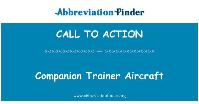 CALL TO ACTION: 同伴教練機