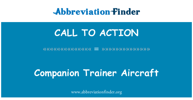 CALL TO ACTION: Company entrenador avions