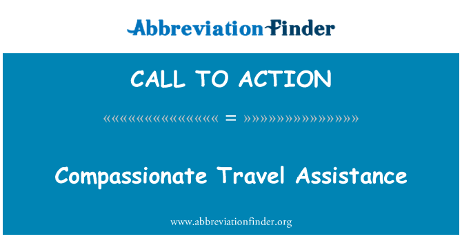 CALL TO ACTION: 富有同情心的旅費補助