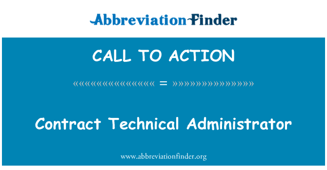CALL TO ACTION: Pentadbir teknikal kontrak
