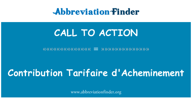 CALL TO ACTION: اعانت ترافایری d'Acheminement