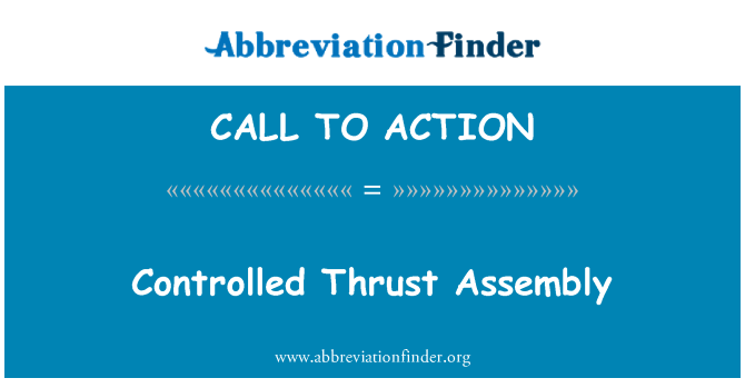 CALL TO ACTION: کنٹرول جوش اسمبلی