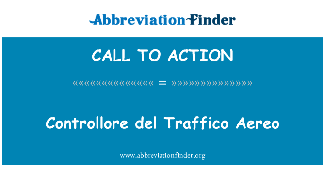 CALL TO ACTION: Aereo Controllore del Limitato