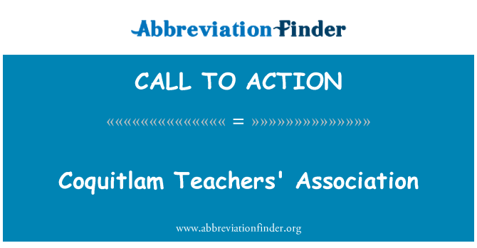 CALL TO ACTION: สมาคมครู Coquitlam