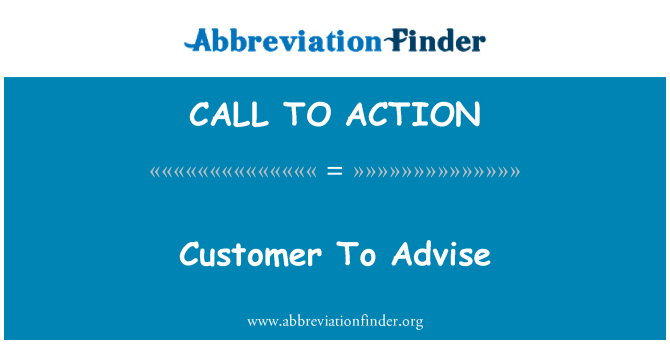 CALL TO ACTION: 客戶勸諭