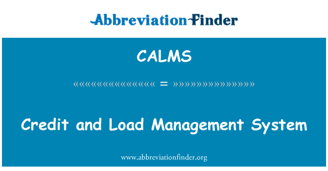 CALMS: Úvěr a Load Management systém