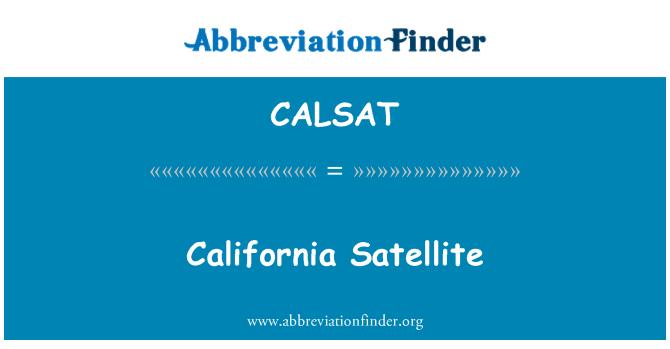 CALSAT: California satellita