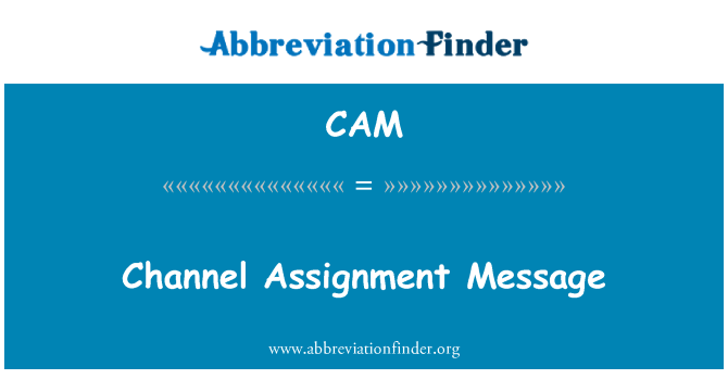 CAM: Mensaje de asignación de canal