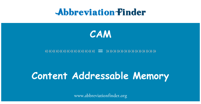 CAM: Nội dung bộ nhớ địa chỉ