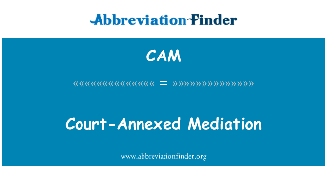 CAM: Gericht im Anhang Mediation