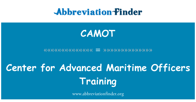 CAMOT: 센터 고급 해양 임원에 대 한 교육