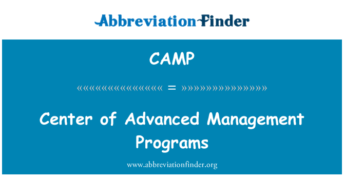 CAMP: Center na napredno upravljanje programov