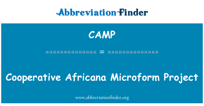 CAMP: Cooperative Africana Microform Project