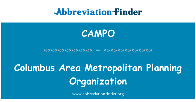 CAMPO: Columbus zone métropolitaine planification Organisation