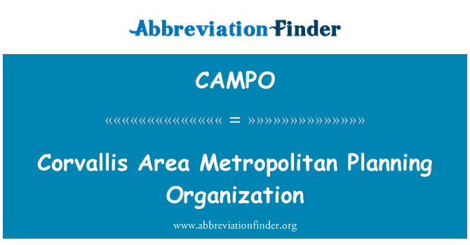CAMPO: Corvallis obszaru metropolitalnego planowania organizacji
