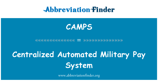 CAMPS: Militars centralitzats automatitzats sistema de pagar