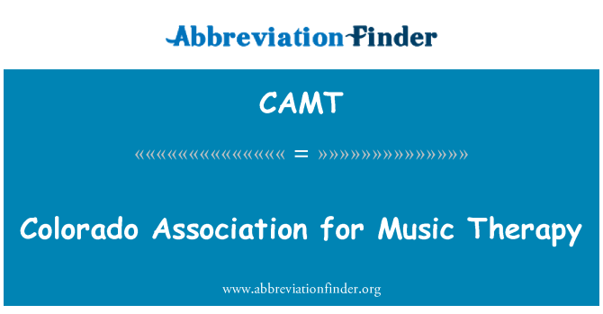 CAMT: 科羅拉多州音樂療法協會