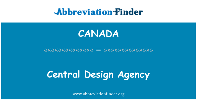 CANADA: Oblikovanje centralne agencije