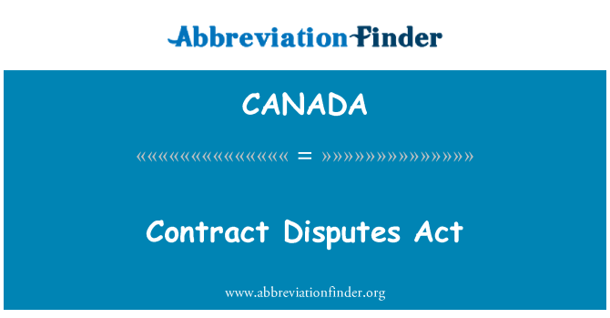 CANADA: Undang-undang sengketa kontrak