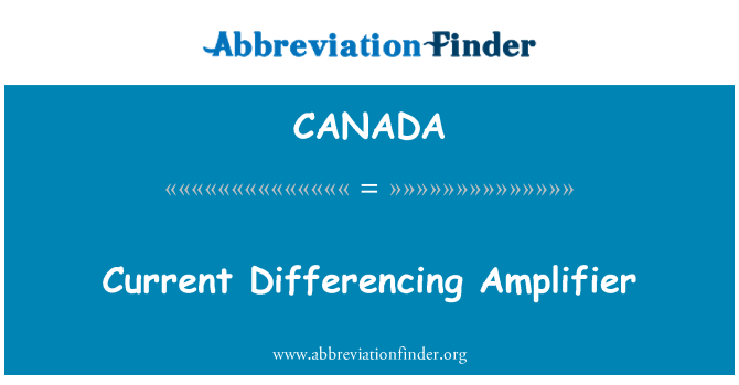 CANADA: Saat ini pembedaan Amplifier