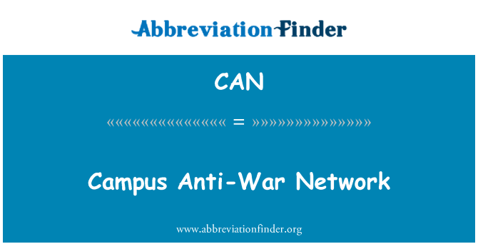 CAN: Campus Network contro la guerra