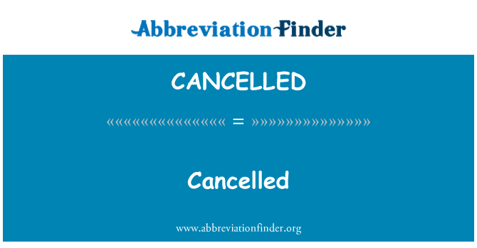 CANCELLED: Kkanċellat
