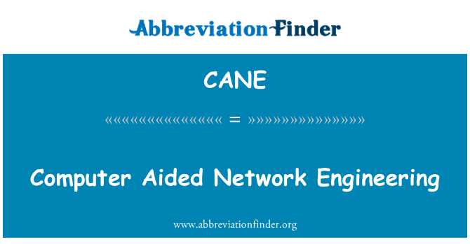 CANE: Computer Aided Engineering sítě