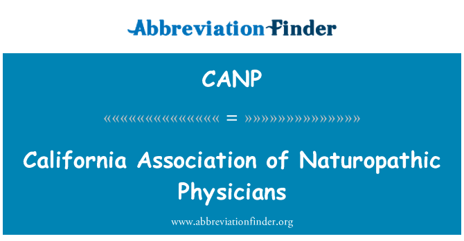 CANP: Asosyasyon Californie de Médecins Naturopathe