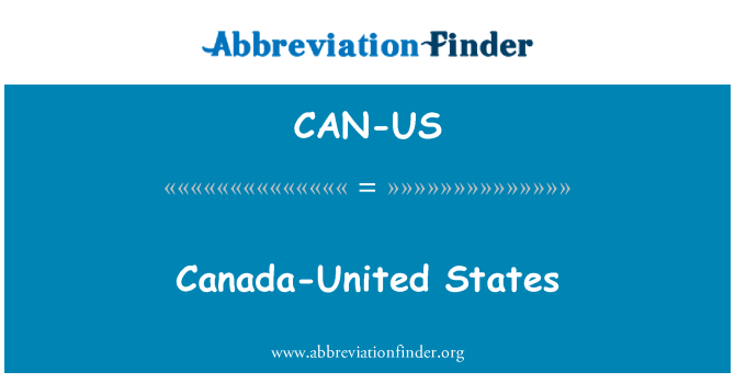 CAN-US: Kanada ja USA
