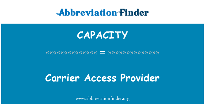 CAPACITY: Administratè pati b Medicare aksè founisè