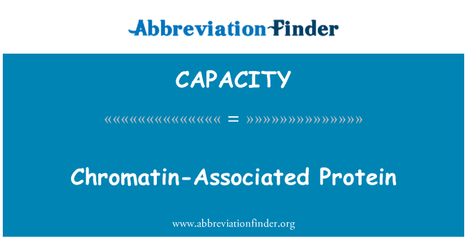 CAPACITY: Chromatin-Associated Protein