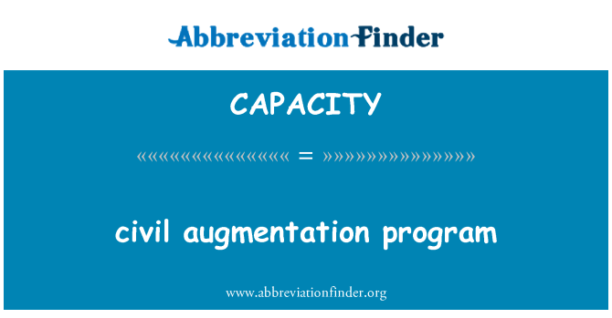 CAPACITY: pwogram augmentation sivil