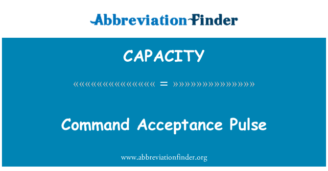 CAPACITY: Kòmand Acceptation atman kè/venn