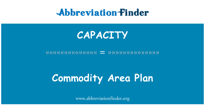 CAPACITY: Plan de área de los productos básicos