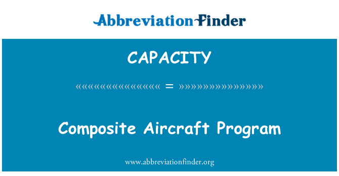 CAPACITY: Program pesawat komposit