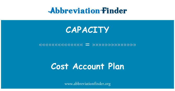 CAPACITY: Plan de cuentas costo