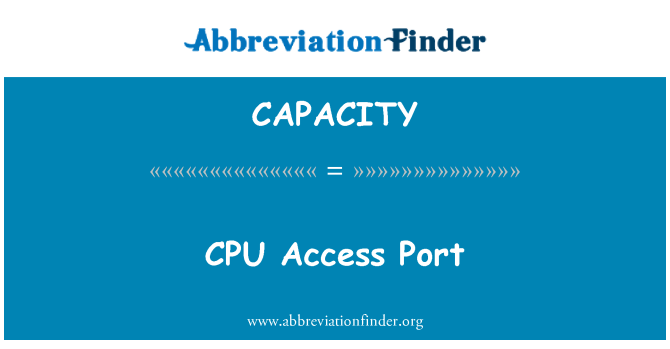 CAPACITY: Port aksè DU
